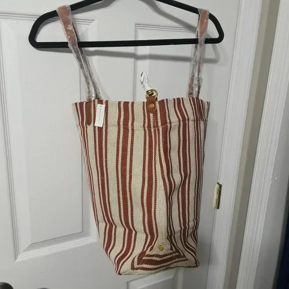 Banana Republic Stripe Canvas Tote